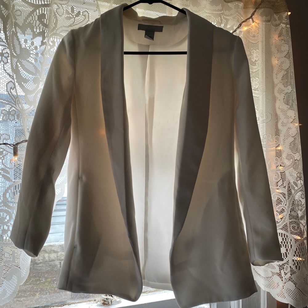 H&M white blazer